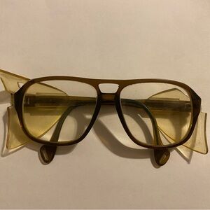 Vintage Titmus Brown Safety Glasses